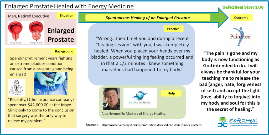 S2HStory106: Enlarged Prostate Healed with Energy Medicine